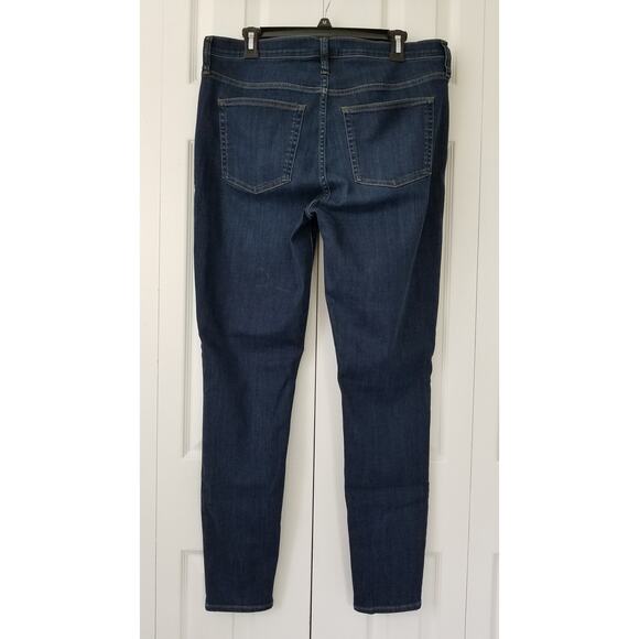 J, Crew Tall 9" Toothpick Jeans Mid Rise Size T32 Point Lake Wash NWT $128 J1887 - Picture 3 of 8